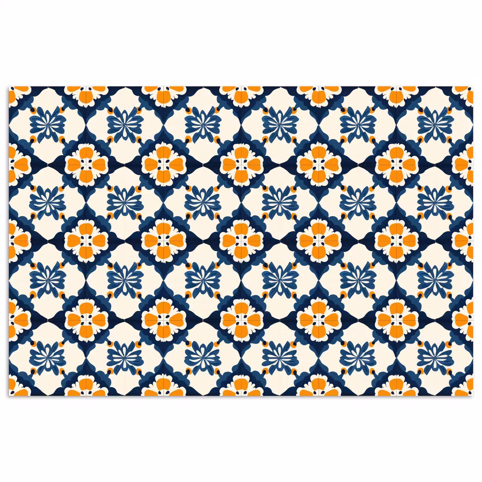Poster - Klassiek - Geometrisch - Blauw — 1