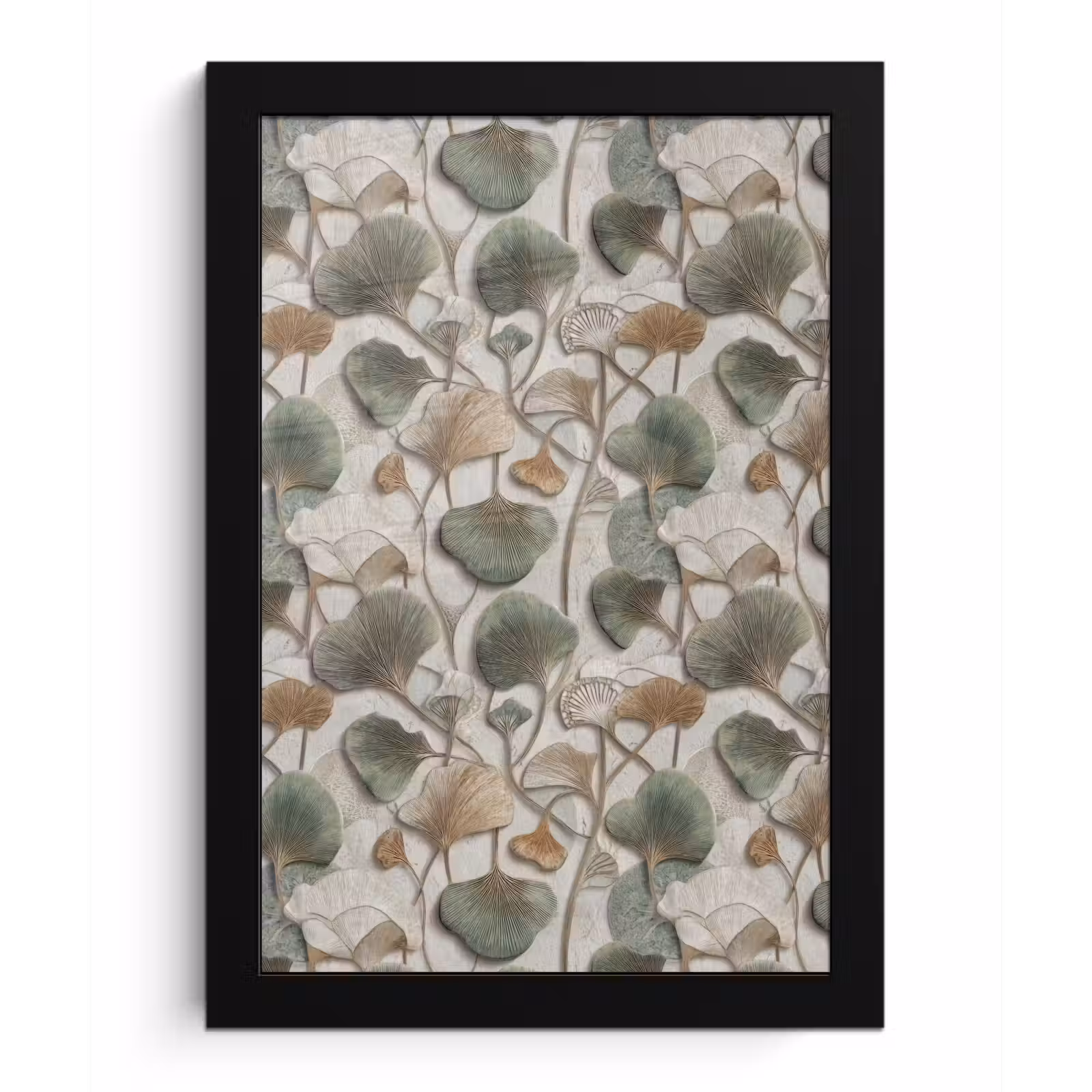 Poster met lijst - Elegant - Bladeren - Groen — 1