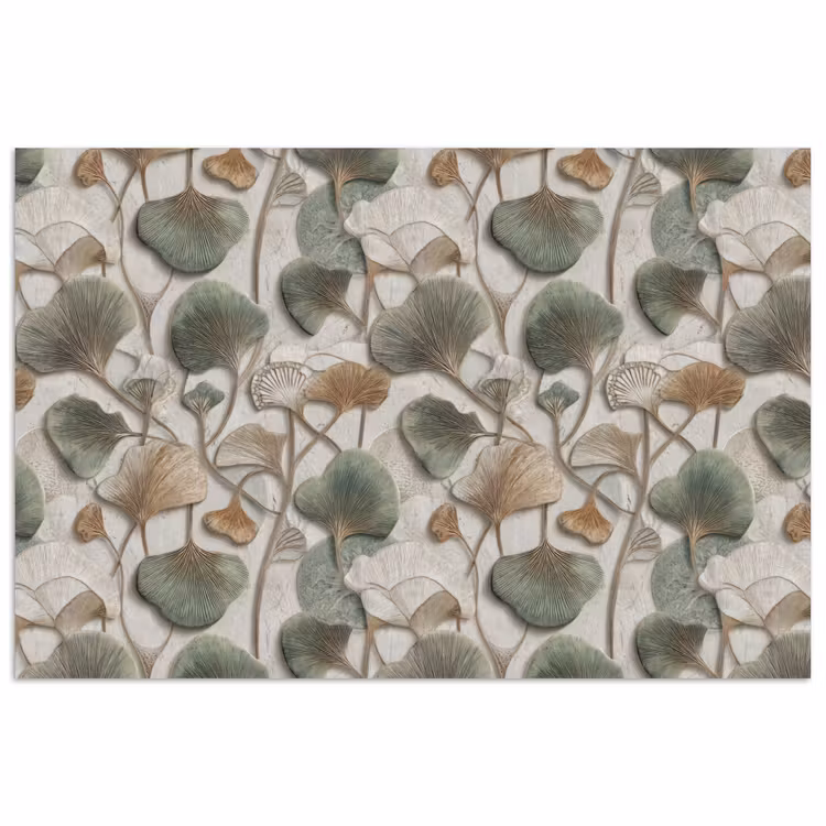 Poster - Elegant - Bladeren - Groen — 1