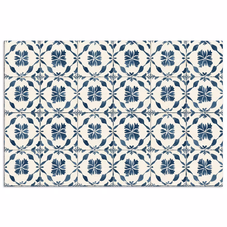Poster - Grafisch - Tegel - Blauw — 1