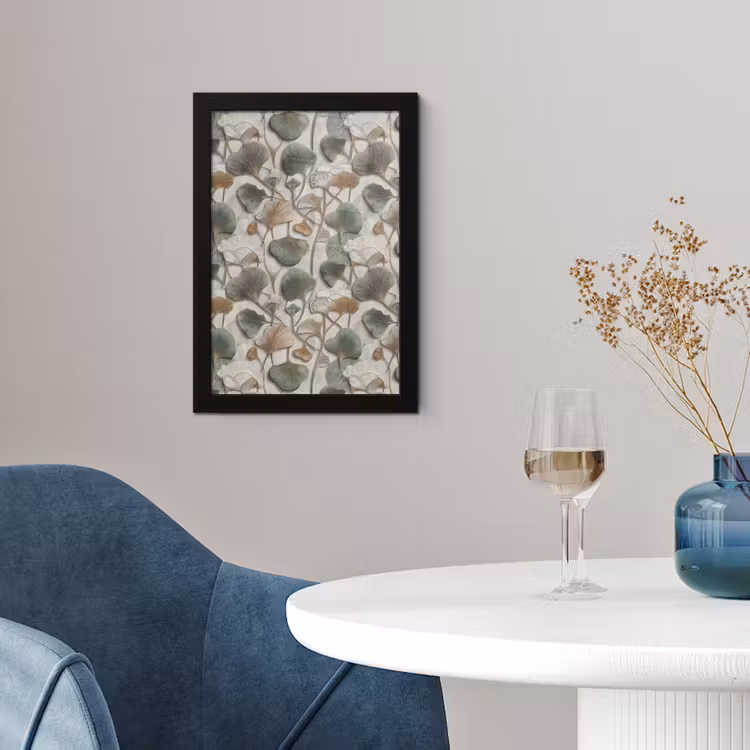 Poster met lijst - Elegant - Bladeren - Groen — 2
