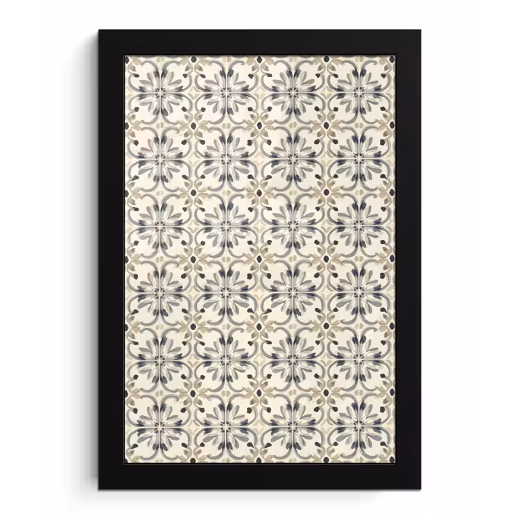 Poster met lijst - Floraal - Patroon - Kleurrijk — 1