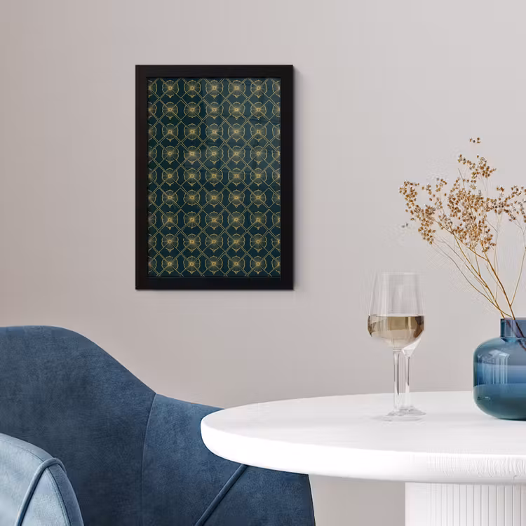 Poster met lijst - Geometrisch - Elegant - Groen — 2