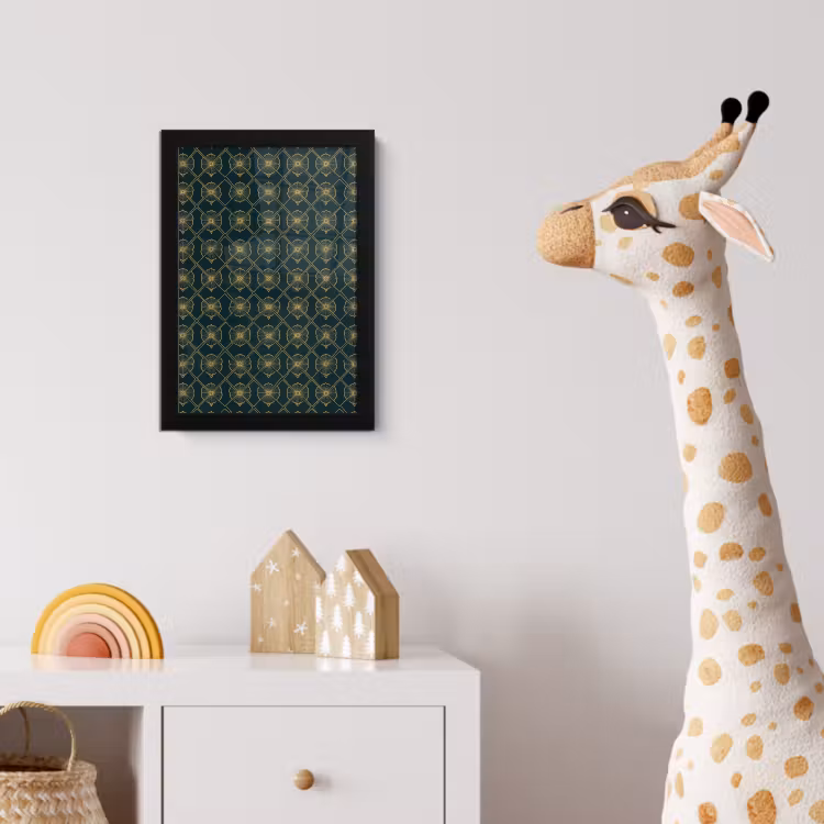 Poster met lijst - Geometrisch - Elegant - Groen — 5