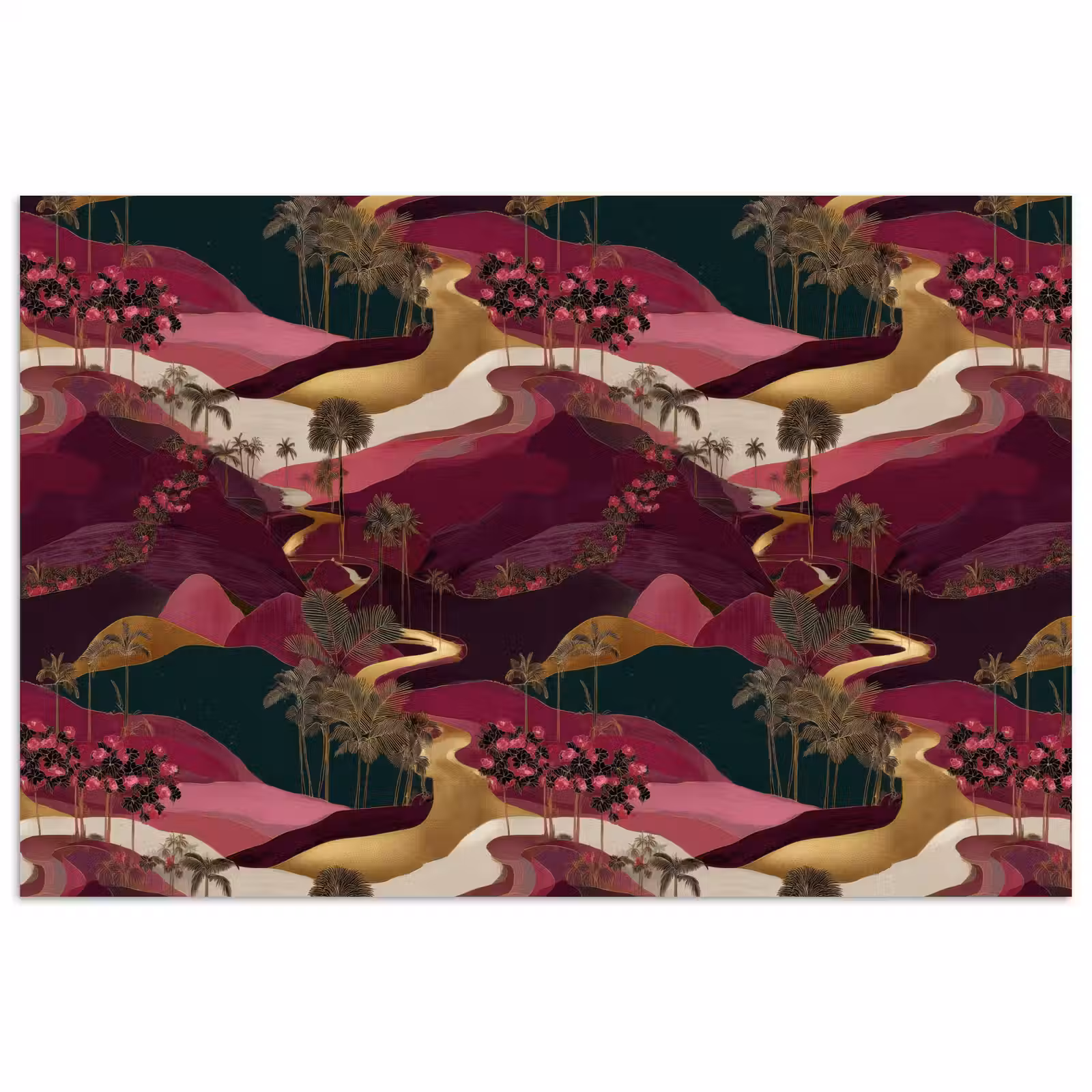 Poster - Magisch - Palmbomen - Goud — 1