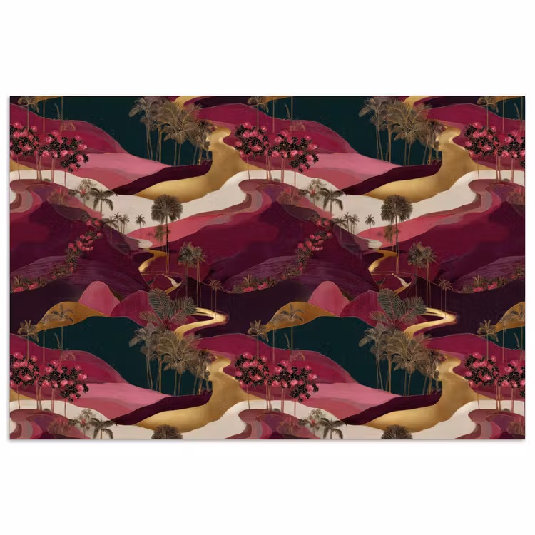 Poster - Magisch - Palmbomen - Goud — 1