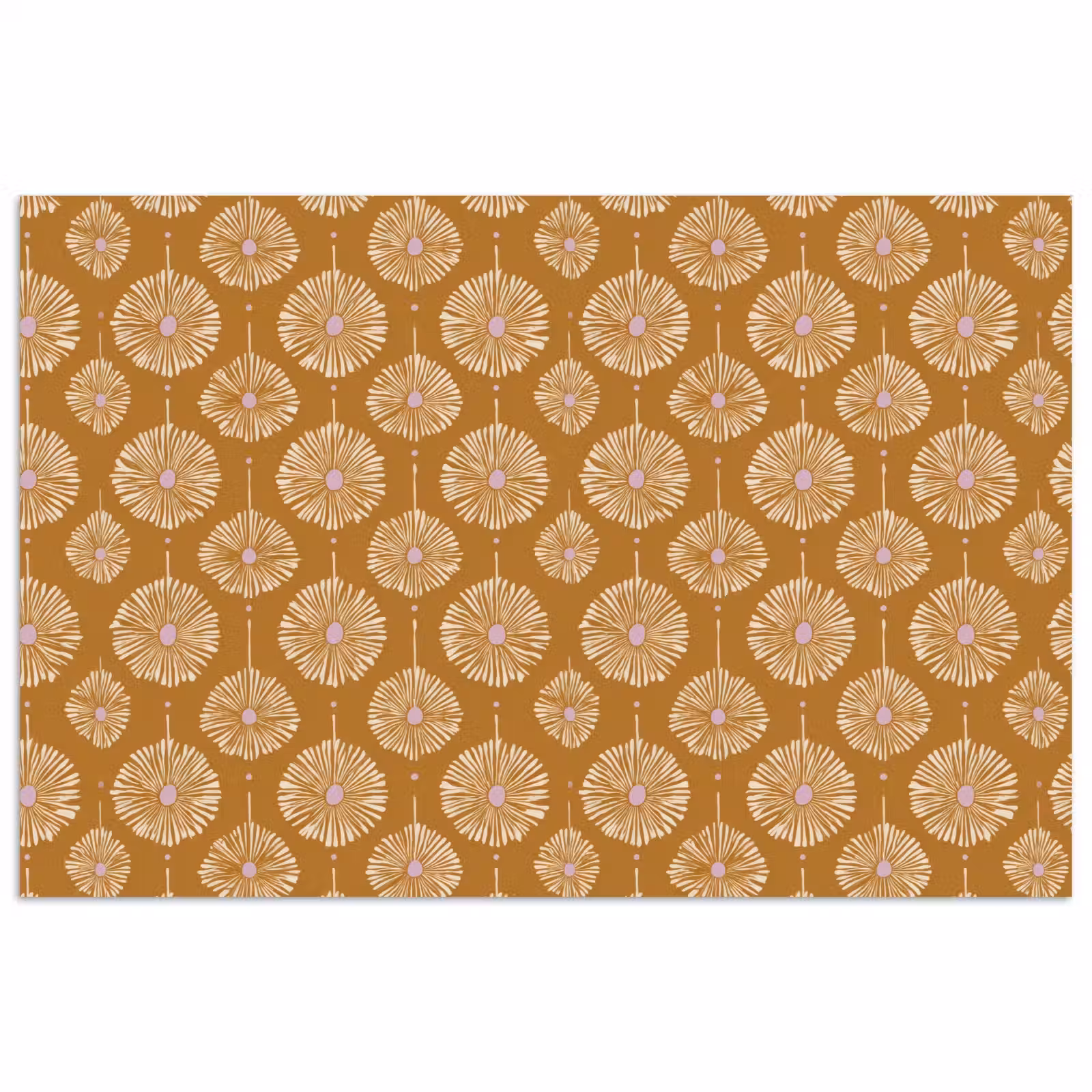 Poster - Bloemen - Modern - Oker — 1