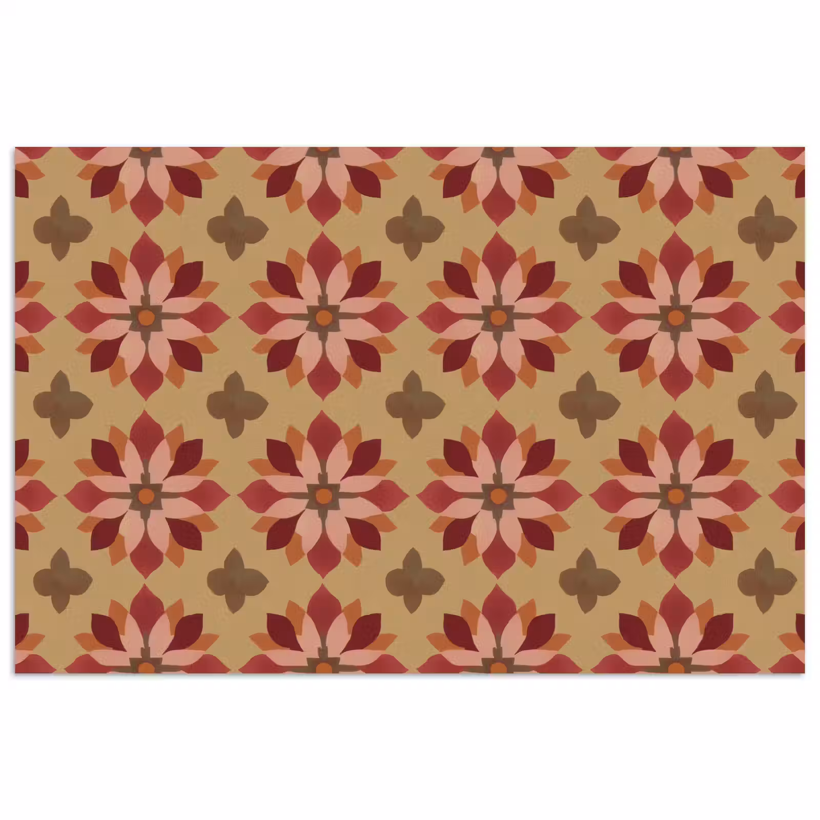 Poster - Bloemen - Retro - Groen — 1