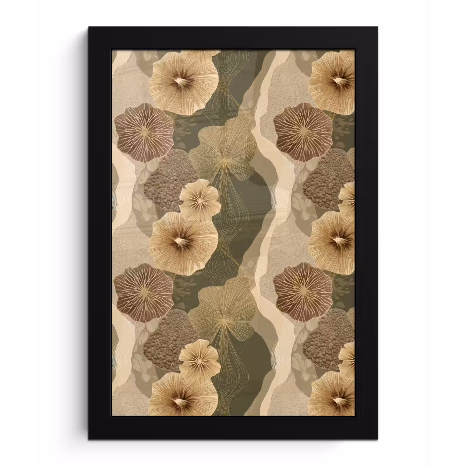 Poster met lijst - Abstract - Modern - Groen — 1