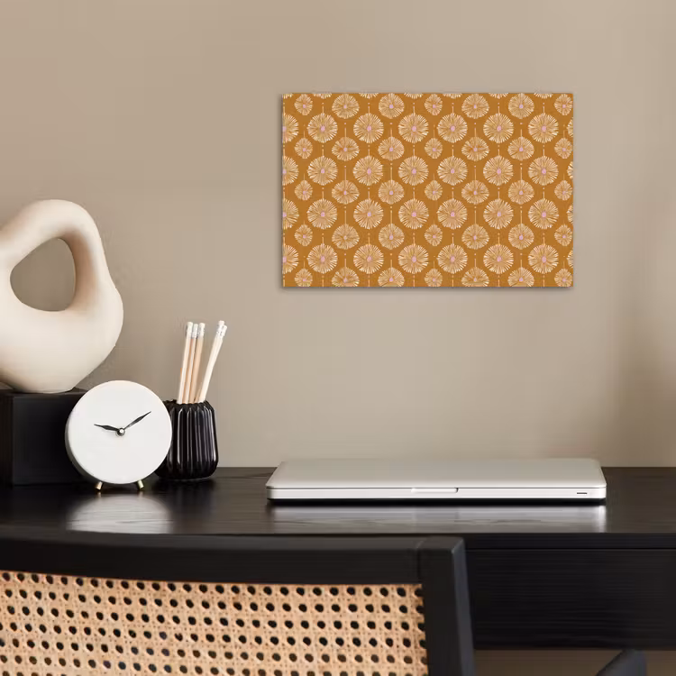 Poster - Bloemen - Modern - Oker — 2