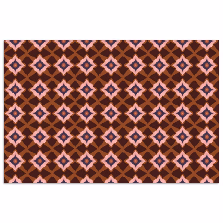 Poster - Geometrisch - Sierlijk - Bruin — 1