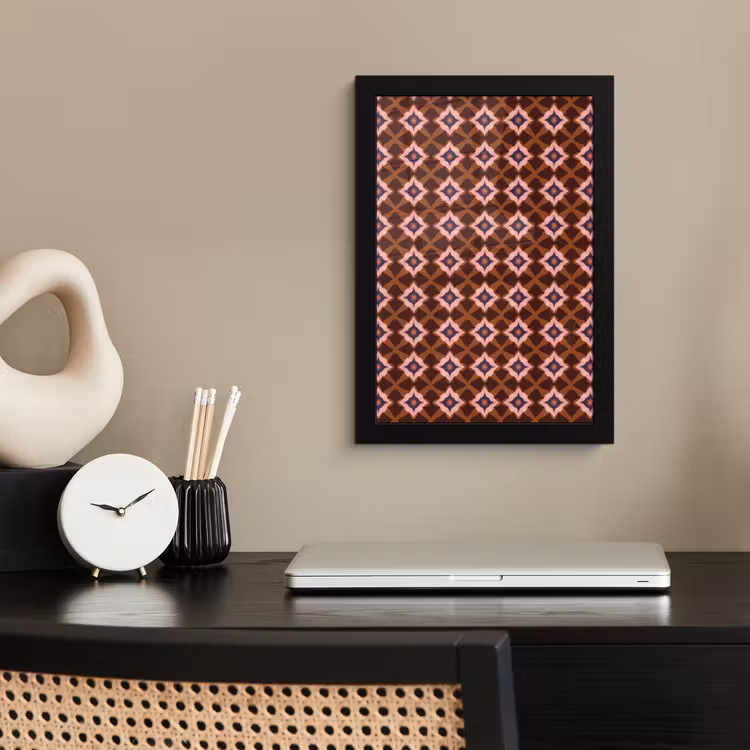 Poster met lijst - Geometrisch - Sierlijk - Bruin — 3