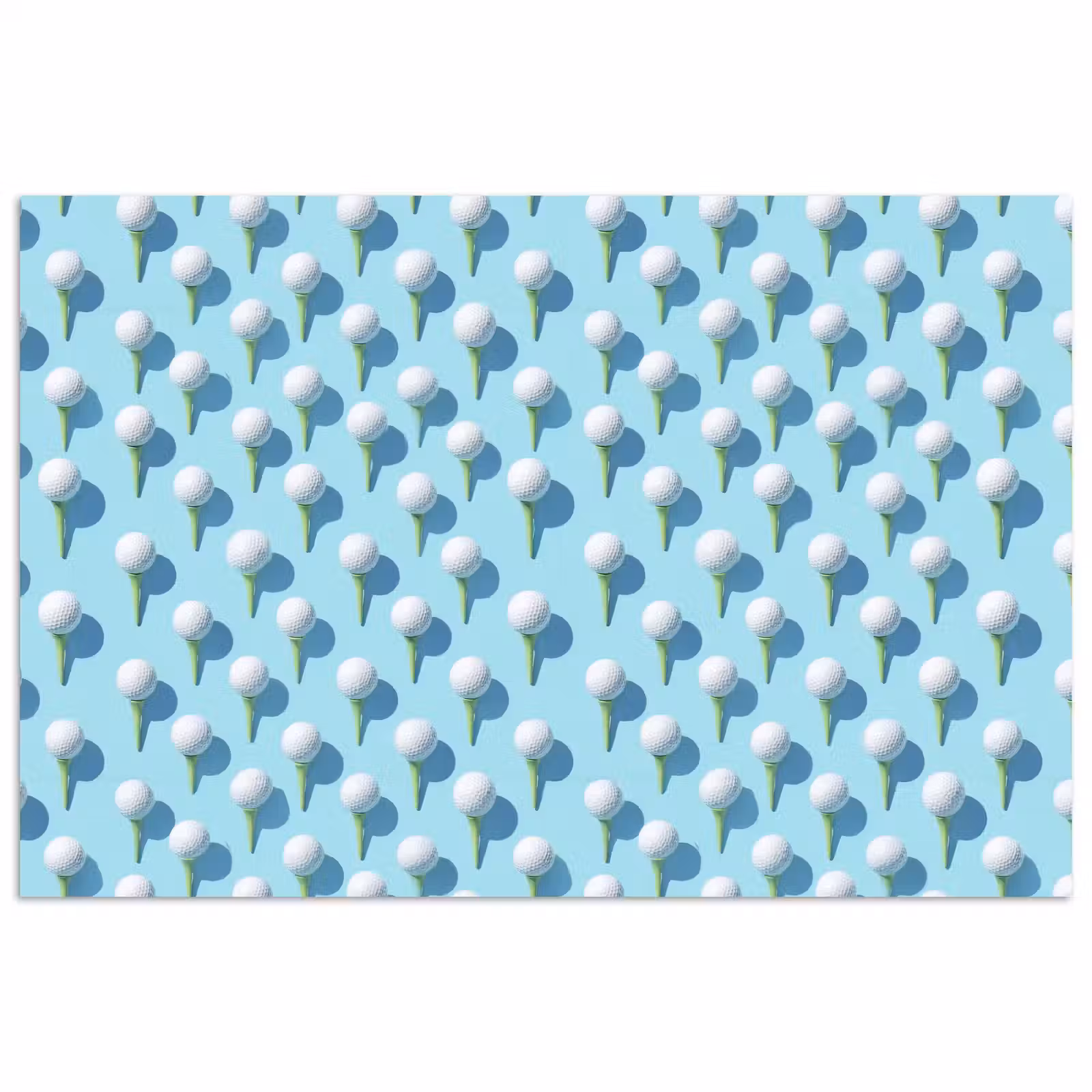 Poster - Golf - Ballen - Blauw — 1