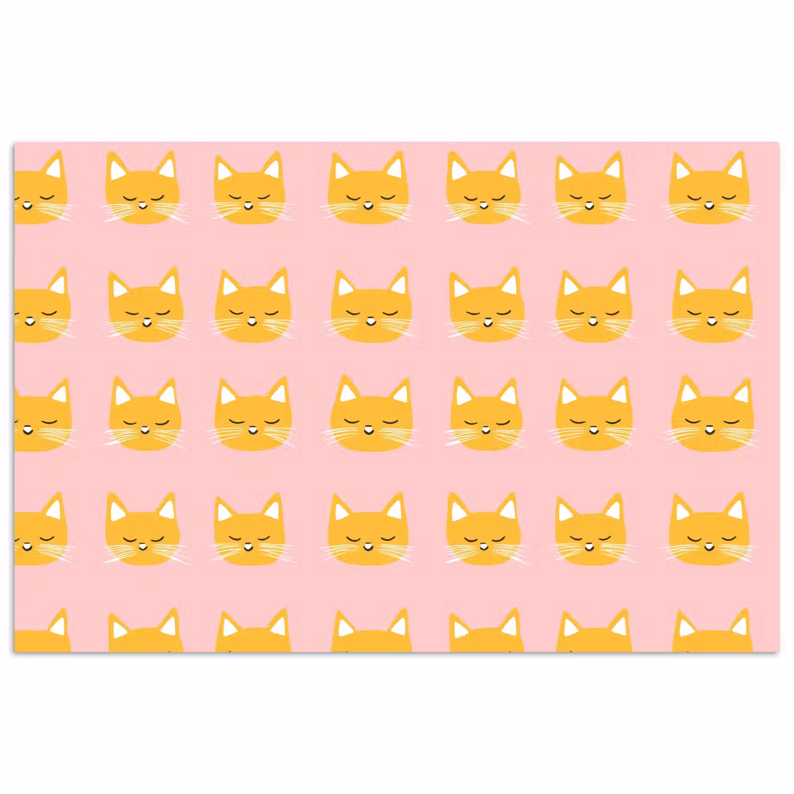 Poster - Katten - Patroon - Roze — 1