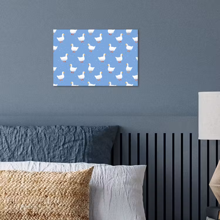Poster - Ganzen - Elegant - Blauw — 3
