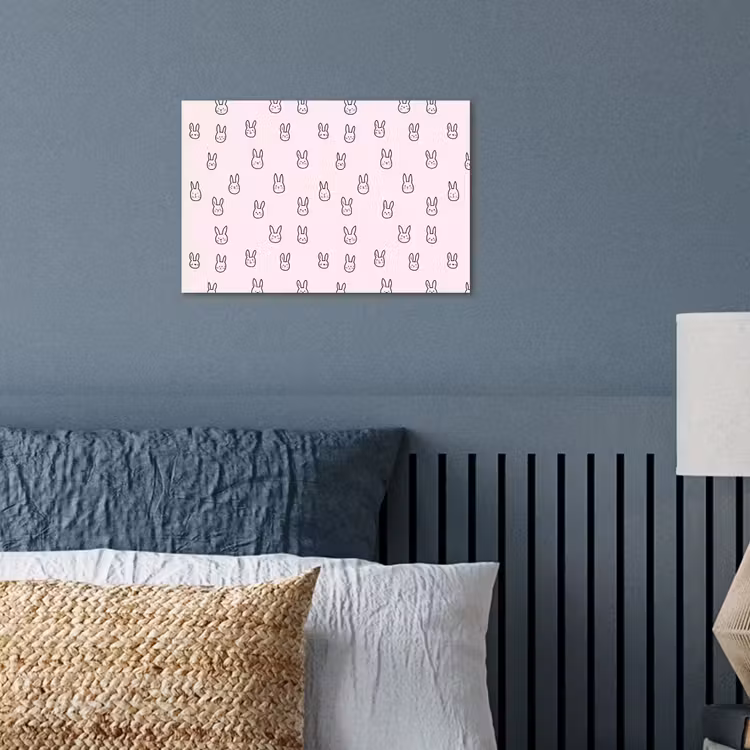 Poster - Konijnen - Minimalistisch - Roze — 3