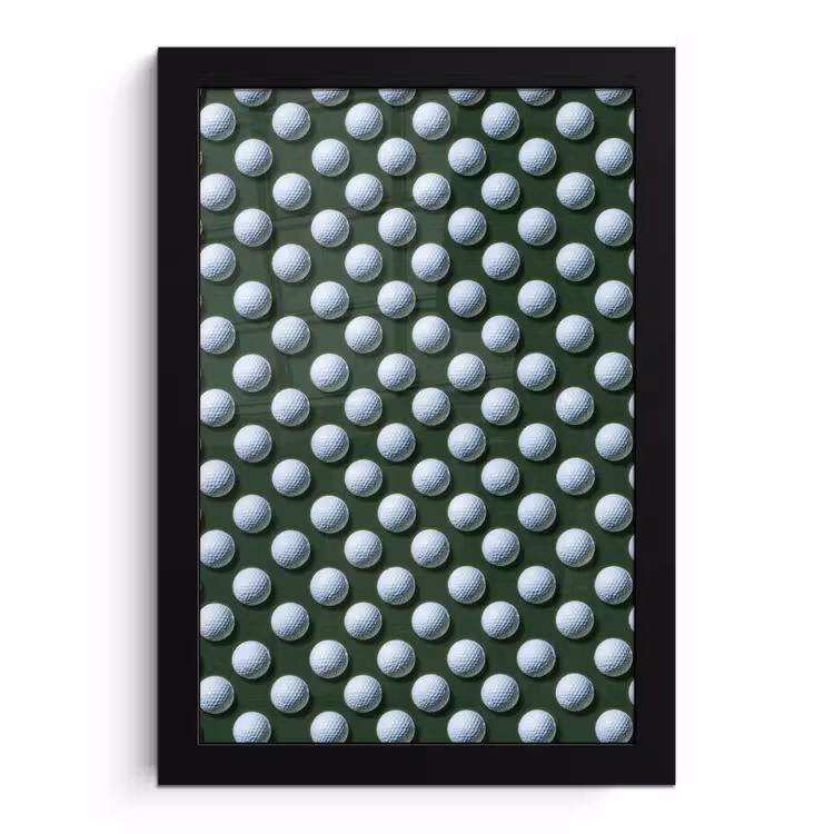 Poster met lijst - Ballen - Golf - Groen — 1