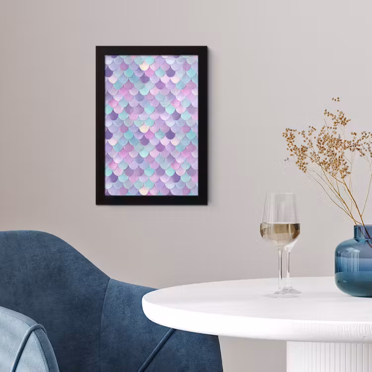 Poster met lijst - Dromerig - Zeemeermin - Pastel — 2