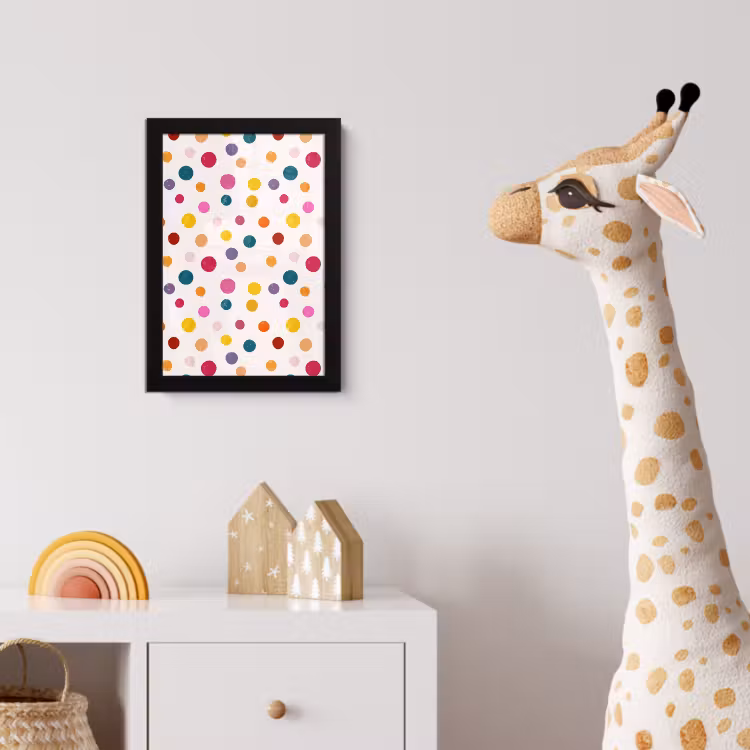 Poster met lijst - Cirkels - Speels - Kleurrijk — 5