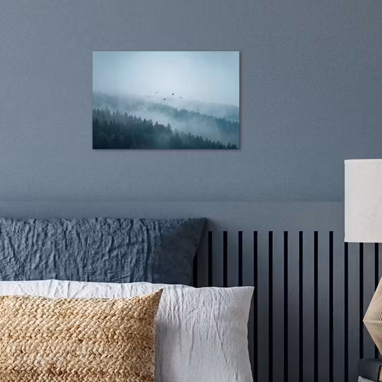 Poster - Bos - Mist - Vogels - Natuur - Groen — 3