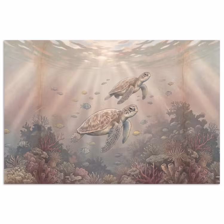 Poster - Dier - Onderwater - Oceaan - Illustratie - Zeeleven — 1