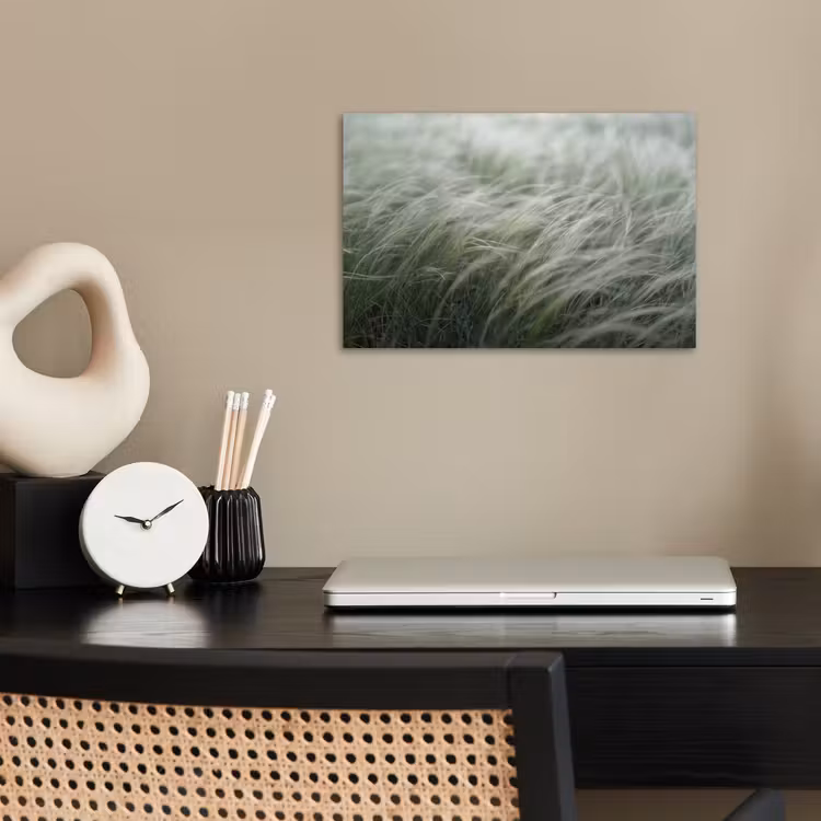 Poster - Gras - Wazig - Natuur - Groen - Zacht — 2