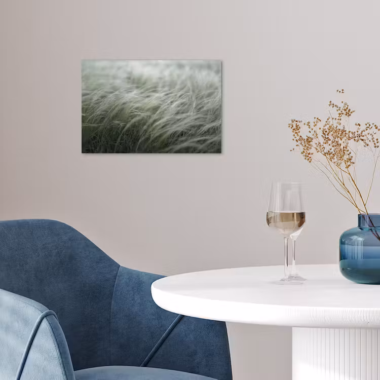 Poster - Gras - Wazig - Natuur - Groen - Zacht — 4