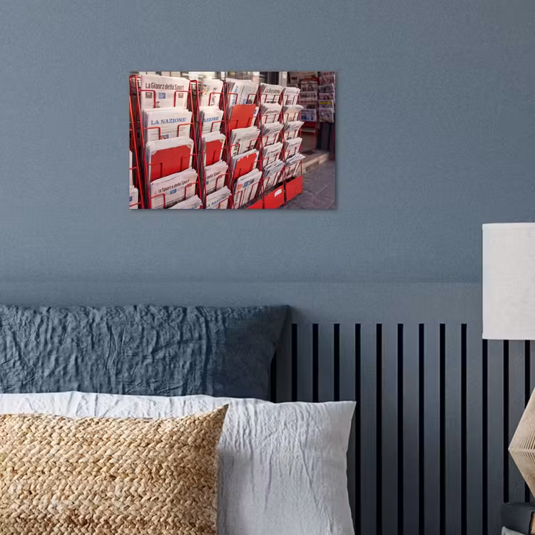 Poster - Kranten - Rek - Stedelijk - Dagelijks leven - Rood — 3