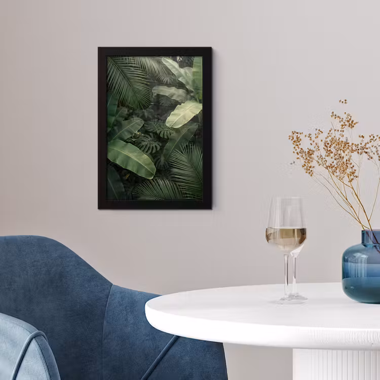 Poster met lijst - Bladeren - Groen - Tropisch - Natuur — 2