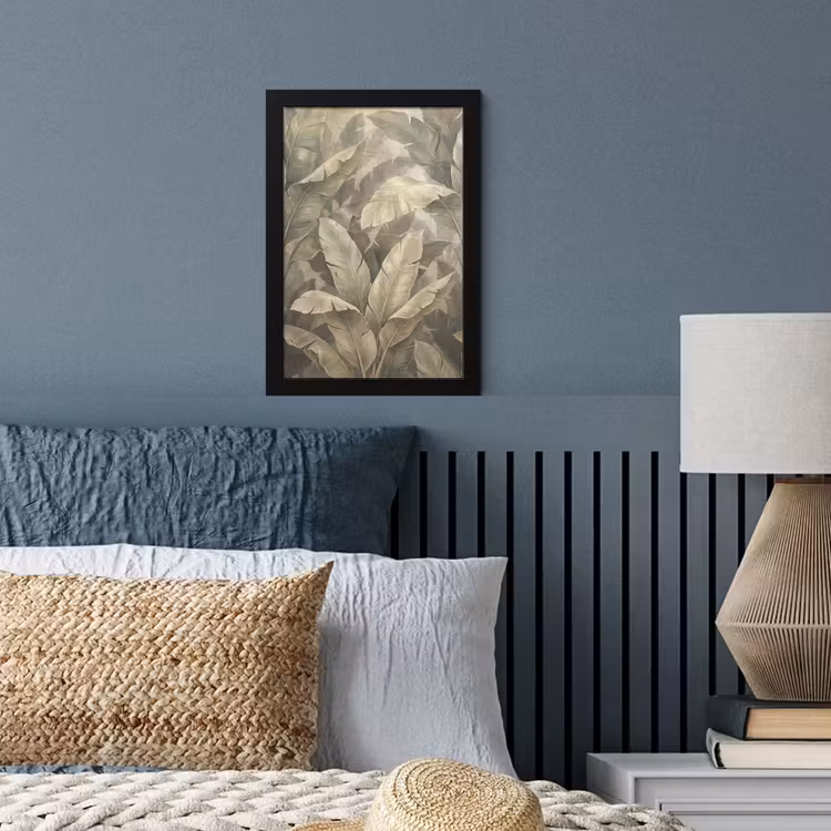 Poster met lijst - Bladeren - Tropisch - Natuur - Modern - Beige — 4