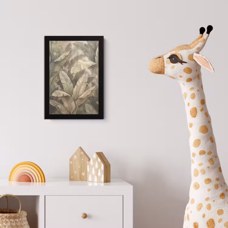 Poster met lijst - Bladeren - Tropisch - Natuur - Modern - Beige — 5