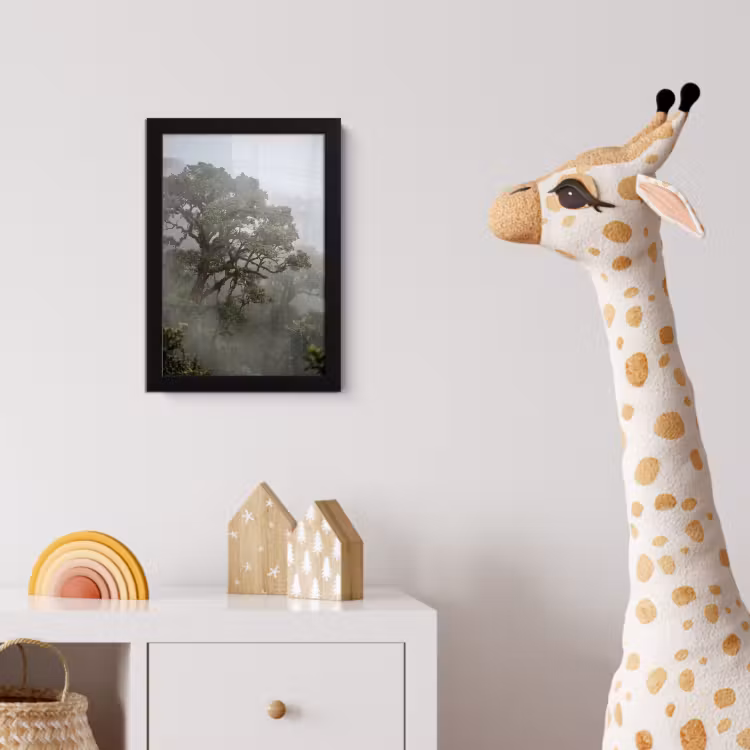Poster met lijst - Boom - Mistig - Bos - Groen - Natuur — 5