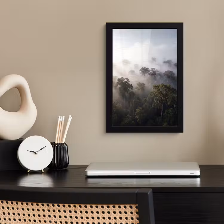 Poster met lijst - Bos - Mist - Natuur - Groen — 3