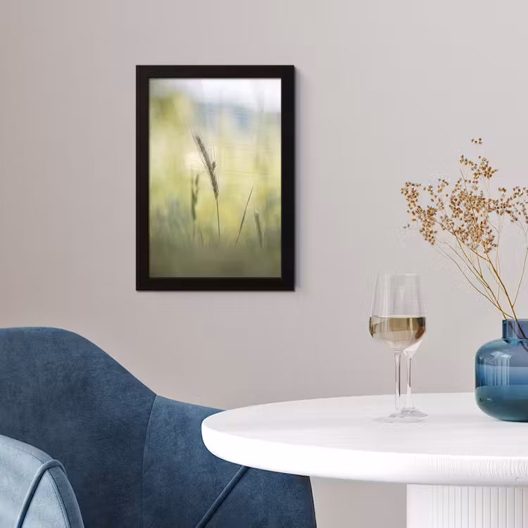Poster met lijst - Graan - Aar - Natuur - Groen - Detail — 2
