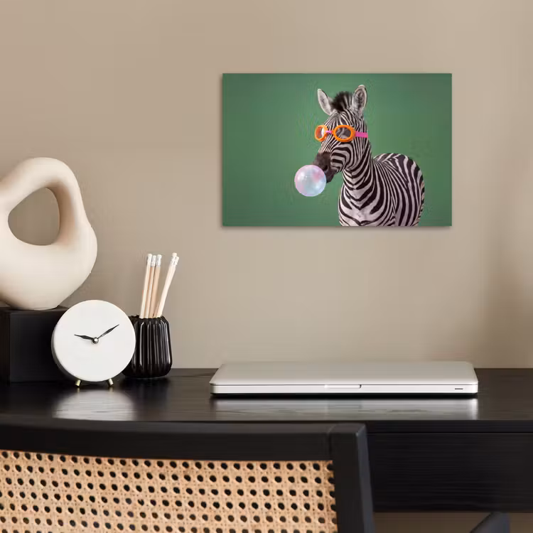 Poster - Dier - Bril - Bel - Modern - Groen — 2