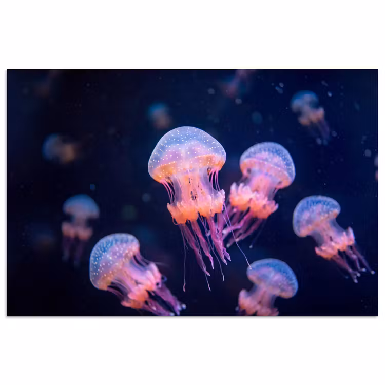 Poster - Dier - Onderwater - Natuur - Roze - Mysterieus — 1