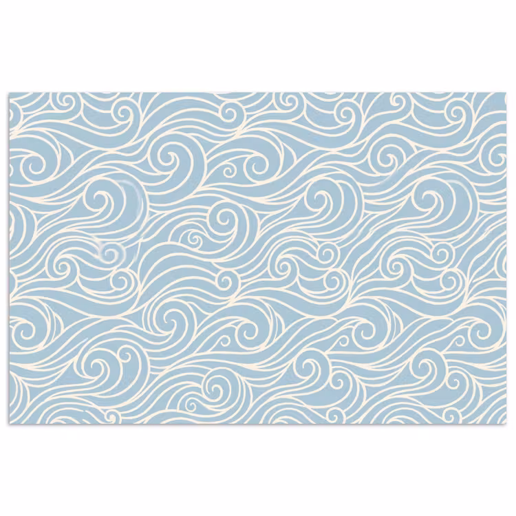Poster - Golf - Abstract - Natuur - Modern - Blauw — 1