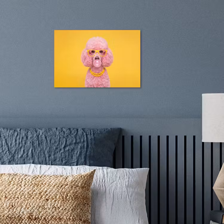 Poster - Hond - Kauwgum - Dieren - Modern - Roze — 3