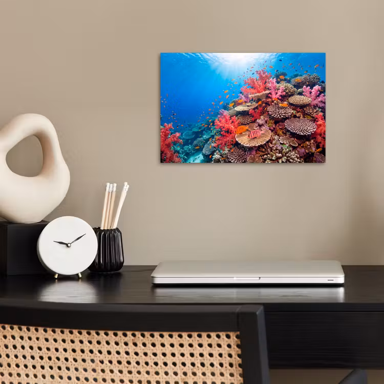 Poster - Koraalrif - Vissen - Onderwater - Tropisch - Rood — 2