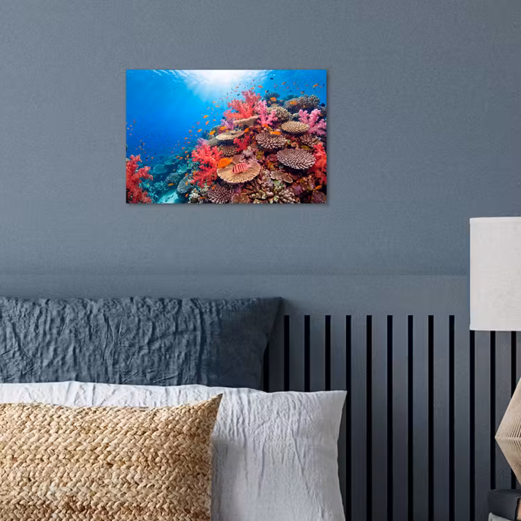 Poster - Koraalrif - Vissen - Onderwater - Tropisch - Rood — 3
