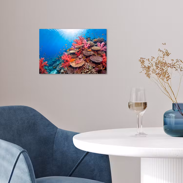 Poster - Koraalrif - Vissen - Onderwater - Tropisch - Rood — 4