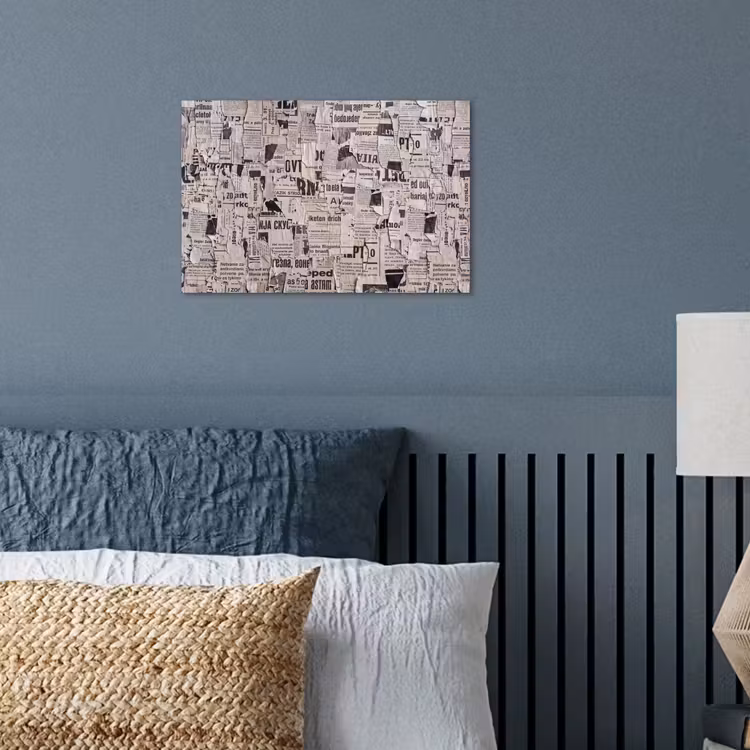 Poster - Krant - Gescheurd - Textuur - Abstract - Zwart-wit — 3