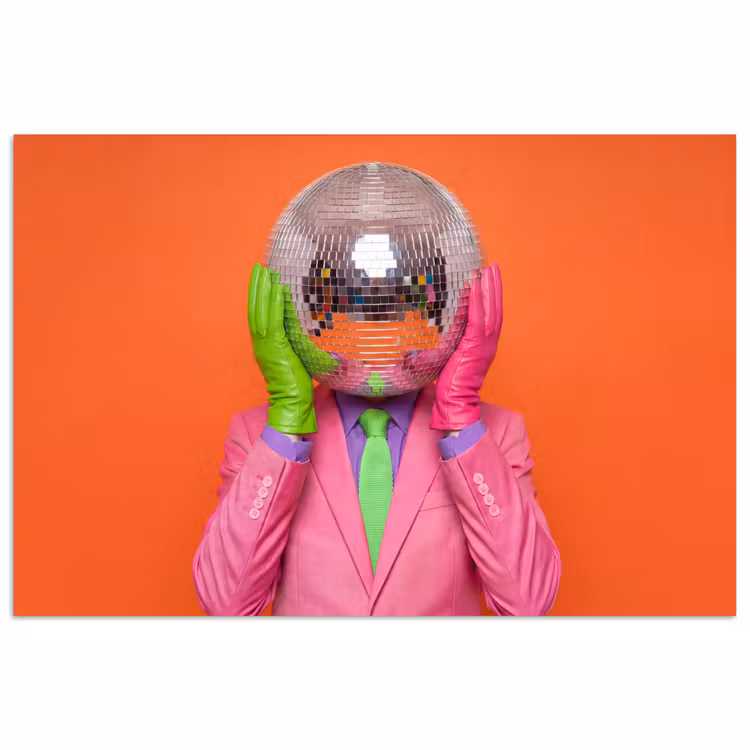 Poster - Kunst - Disco bal - Kleurrijk - Modern - Studio — 1