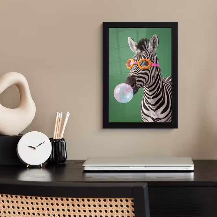 Poster met lijst - Dier - Bril - Bel - Modern - Groen — 3