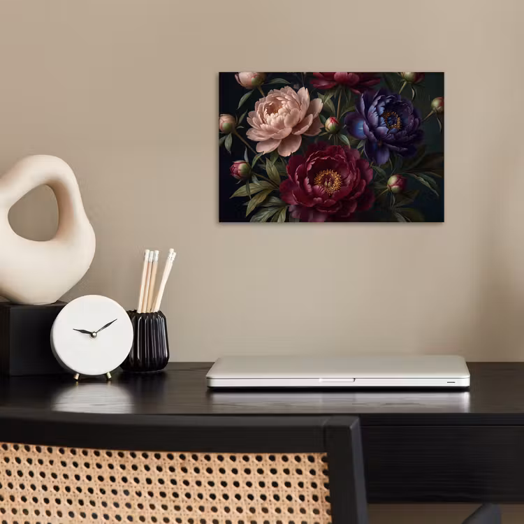 Poster - Bloemen - Boeket - Natuur - Modern - Donker — 2