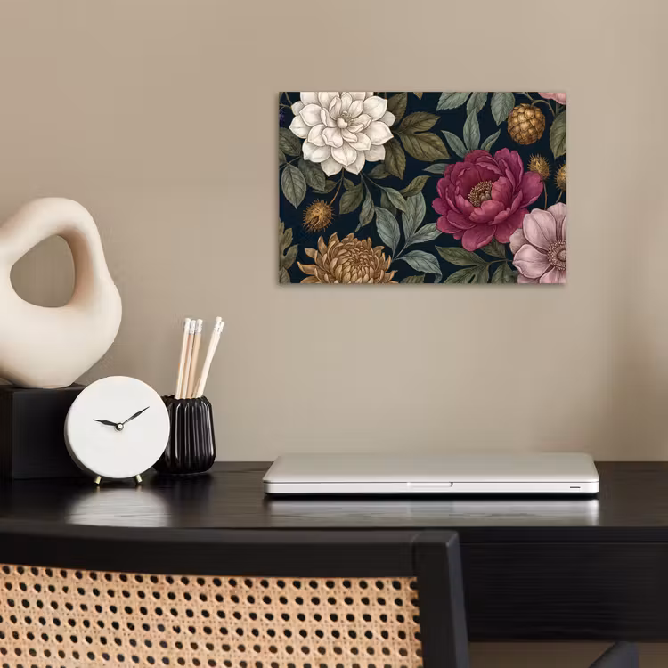 Poster - Bloemen - Botanisch - Illustratie - Donker - Vintage — 2