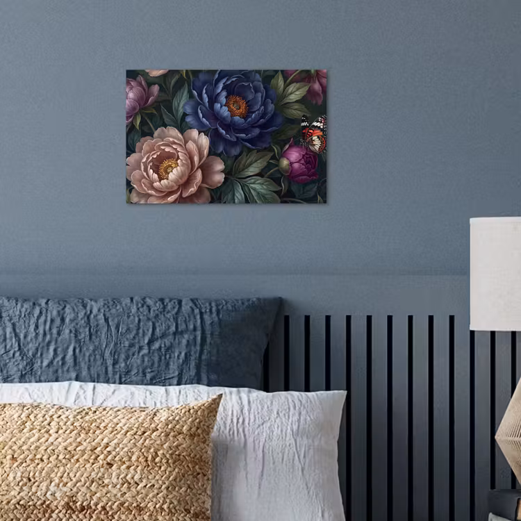 Poster - Bloemen - Vlinder - Natuur - Modern - Paars — 3
