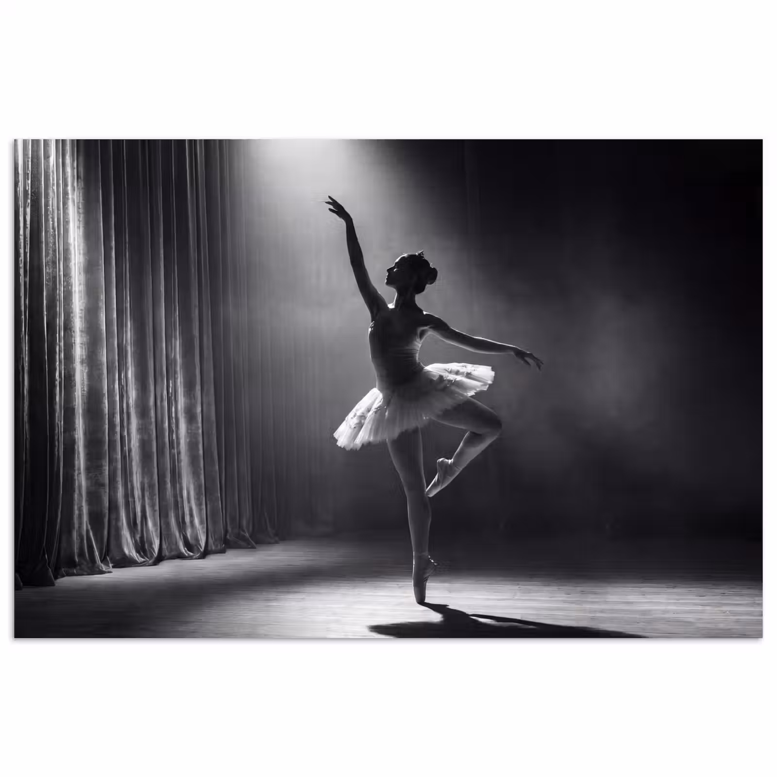 Poster - Danser - Podium - Zwart-wit - Kunst - Klassiek — 1