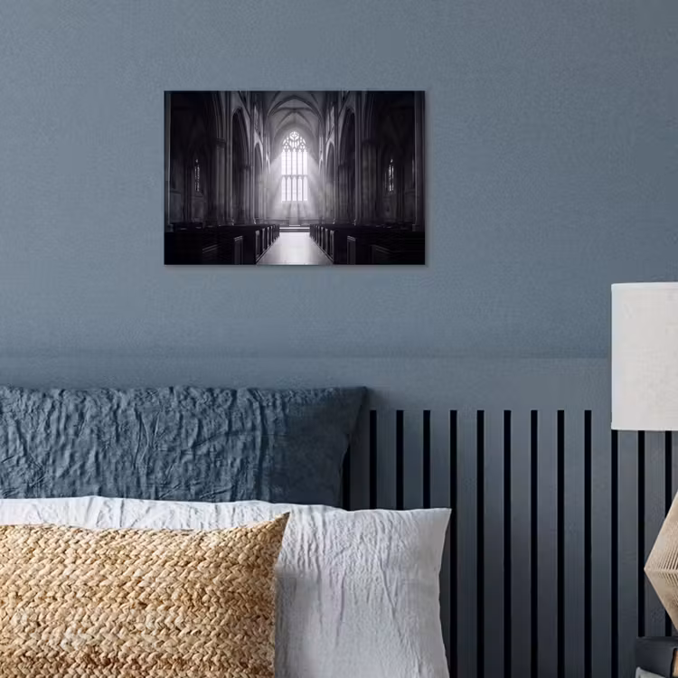 Poster - Kerk - Interieur - Lichtstralen - Architectuur - Klassiek — 3