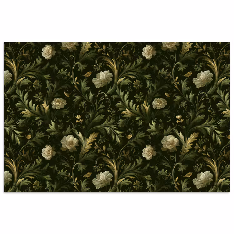 Poster - Botanisch - Naadloos - Bloemen — 1